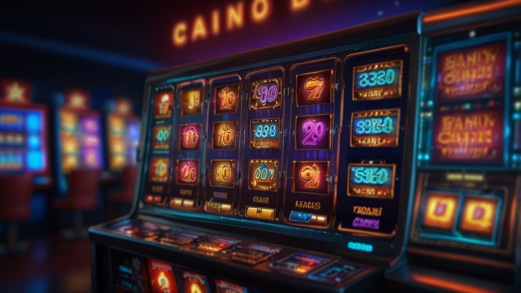 Bonuscode-Eingabefeld mit Casino-Hintergrund und leuchtender Oberfläche